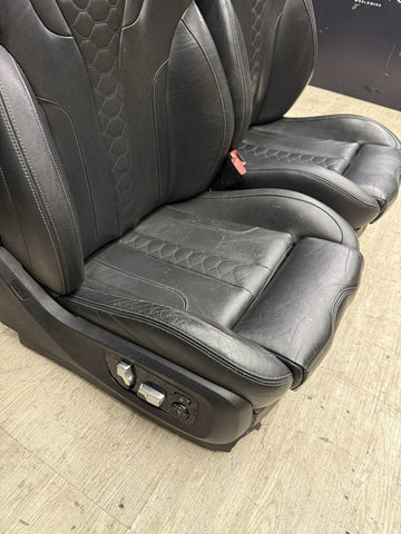 BMW 19-26 F95 X5M Front Seats Leather Heated Black