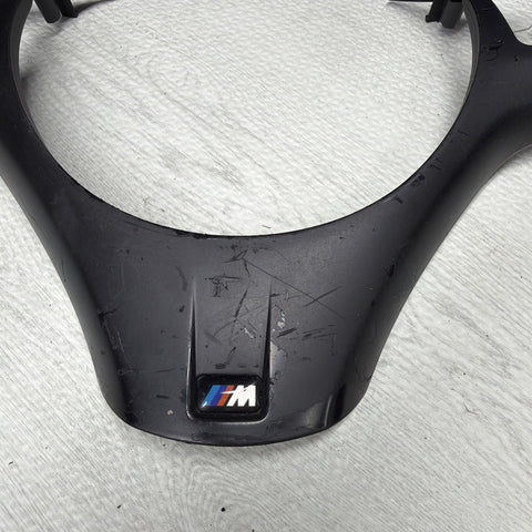 08-13 BMW E90 E92 E93 M3 Lower Steering Wheel Trim Cover Plate Black