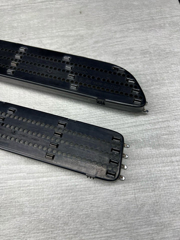 01-06 BMW E46 M3 Left Right Fender Vent Grilles Grills Trims Chrome Genuine OEM