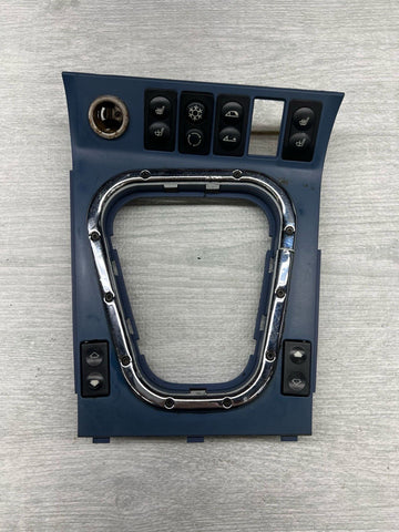 BMW Z3 M Z3M CENTER CONSOLE SHIFTER TRIM W/CHROME RING ESTORIL BLUE