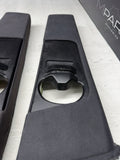BMW 01-06 E46 Coupe B Pillar Pillars Trims Column Covers Pair Black