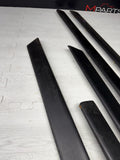 BMW E36 M3 Sedan 1992-1998 Black Door Mouldings Trims Set OEM