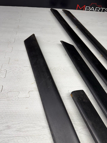 BMW E36 M3 Sedan 1992-1998 Black Door Mouldings Trims Set OEM