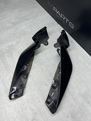 21-25 BMW G80 G82 G83 M3 M4 OEM Gloss Black Front Bumper Corner Splitters