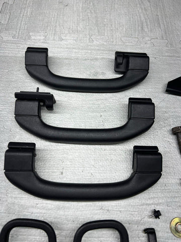 (4) Door Handles Headliner Trims 1996-1999 BMW E36 Coupe Interior Black OEM