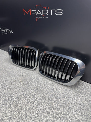 BMW 01-06 E46 M3 Front Kidney Grilles Chrome 51138208685 51138208686 *Notes