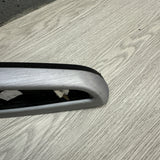 01-06 BMW OEM E46 M3 Brushed Aluminum/Black Vert Trim Armrest Left Driver Rear