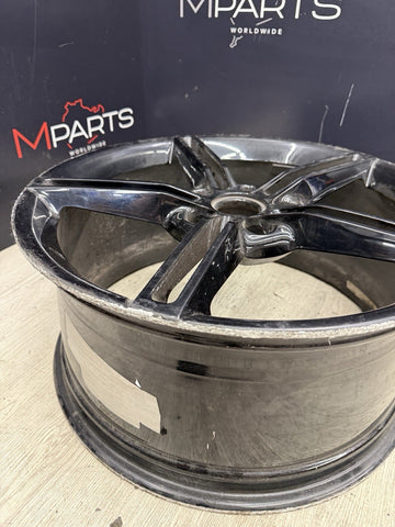 Porsche Taycan 96795 66158 OEM Wheel Rim 21x9.5 Front Gloss Black *Curbed
