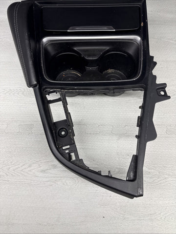 15-20 BMW F80 F82 F83 M3 M4 Front Cup Holder Center Console Trim White Stitching