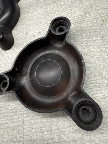 BMW E46 M3 FRONT STRUT TOWER PROTECTION CAPS COVERS PAIR 31312229458 OEM