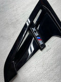 OEM BMW F97 X3M Left Driver Fender Grille Grill Vent Trim Air Duct Cover Black
