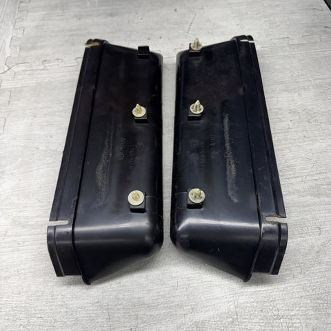 92-98 BMW E36 Sedan Front Interior Door Panel Card Pair Black Nappa OEM *Notes*
