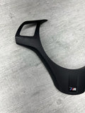 08-13 BMW E90 E92 E93 M3 Lower Steering Wheel Trim Cover Plate Black