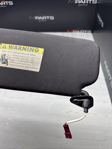 08-13 OEM BMW E92 328 335 M3 Coupe Right Passenger Sun Visor Black Felt