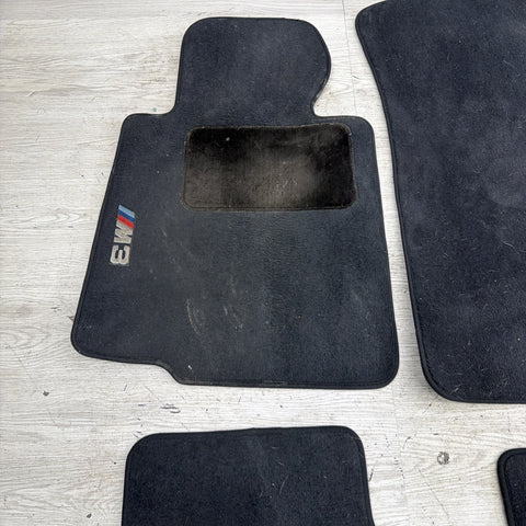 Genuine 01-06 BMW E46 M3 Coupe Carpets Floor Mats Black Front & Rear