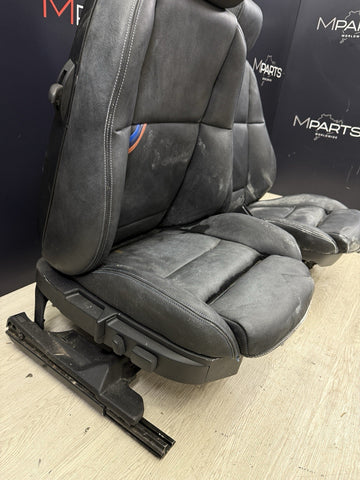 94-99 BMW E36 Coupe 2 Door M3 323 325 328 Front Power Leather Seats Pair Black