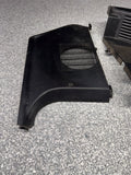 92-99 BMW E36 M3 325 Dead Pedal Kick Panels Speaker Cover Pair BLACK