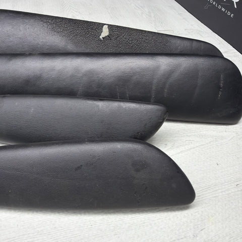 01-06 BMW E46 M3 Convertible Door Upper Arm Rest Armrest Pads Black *Notes*