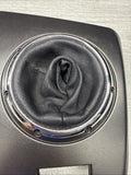 01-06 BMW E46 M3 Center Dome SMG Shift Plate Titan Shadow Grey *Glue Residue