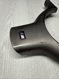OEM 01-06 BMW E46 M3 Lower Steering Wheel Trim Cover Plate Titan Shadow Grey