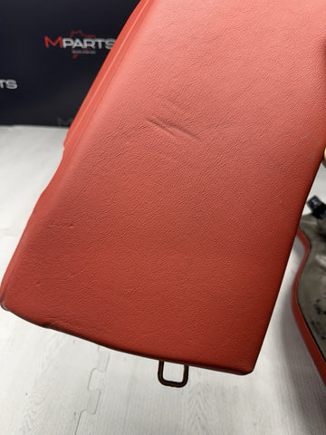 BMW F82 M4 Coupe Rear Sakhir Orange Leather Seat Side Bolsters Pair 8058134