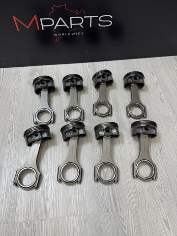 08-13 BMW E90 E92 E93 M3 V8 S65 MAHLE Pistons & CARILLO Connecting Rods + Bolts