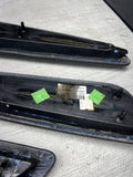 01-06 BMW E46 M3 Convertible Door Arm Rest Armrest Pads Black *4 Broken Tabs