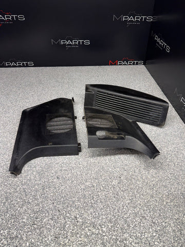 92-99 BMW E36 M3 325 Dead Pedal Kick Panels Speaker Cover Pair BLACK