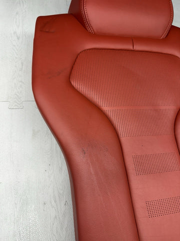 BMW F82 M4 Coupe 15-20 Right Rear Sakhir Orange Leather Back Rest Backrest Seat