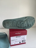 Salvatore Ferragamo Turquoise Blue Groove 17 Pools Slide Sandals Size 10 M