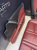 06-10 BMW E60 M5 Interior Front Seats Panels Cards Complete Red Indianapolis