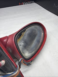 00-03 BMW E39 M5 Front Left Driver Side Mirror Assembly Imola Red Power Fold OEM