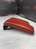 08-13 BMW E92 E90 E93 M3 Armrest Fox Red Leather OEM