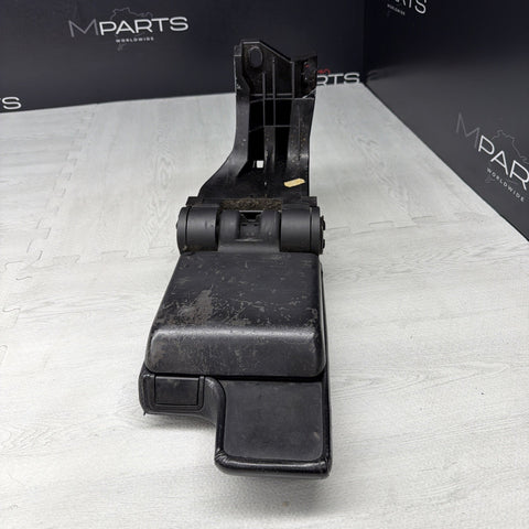 01-06 BMW E46 M3 Center Console Armrest Arm Rest Black Leather *Cracked Leather