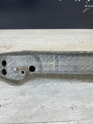 01-06 BMW E46 M3 Front Bumper Rebar Reinforcement Beam + Horns *Crack*