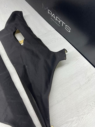 BMW E46 330CI M3 Coupe Rear C Pillars Trims Panels Black Pair OEM *Peeling