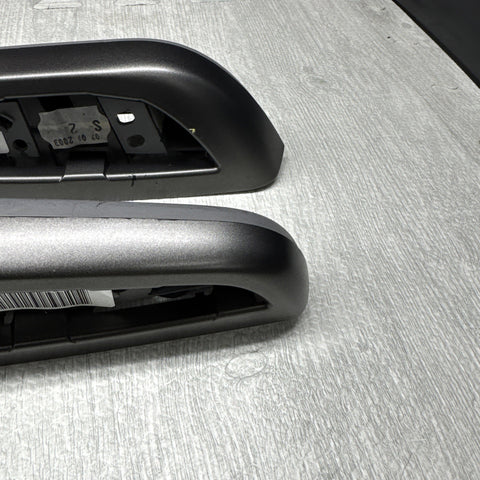 01-06 BMW OEM E46 M3 Titan Shadow Gray Vert Trim Armrest Left Right Rear