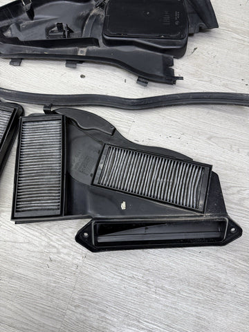 BMW E90 E92 E93 M3 08-13 Front Cabin Micro Filter Housings Covers Set