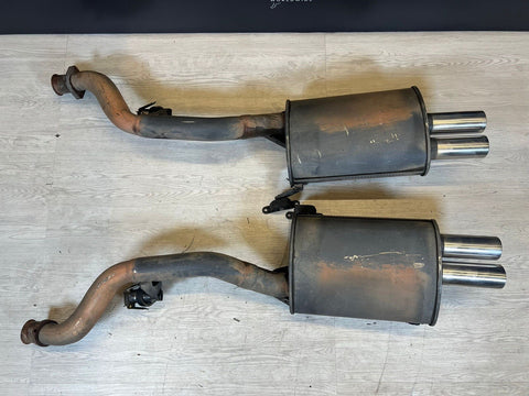 00-02 BMW Z3M Roadster Exhaust Muffler Mufflers OEM Quad Tips