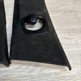 11-17 BMW F10 528 535 550 M5 INTERIOR B-PILLARS TRIMS COVERS ALCANTARA PAIR