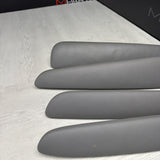 01-06 BMW OEM E46 M3 Coupe Trim Armrest Pads Set Gray Grey 8238622 *Notes*