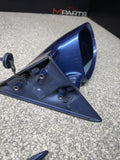 95-99 BMW E36 M3 Coupe Side Door Mirrors Pair OEM Estoril Blue