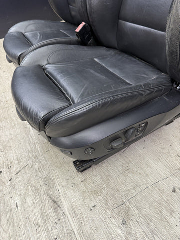 08-13 BMW E92 M3 Coupe Original Novillo Black Interior Front Seats
