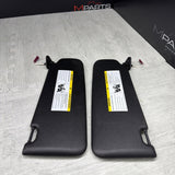 08-13 OEM BMW E92 328 335 M3 Coupe Sun Visors Black Vinyl