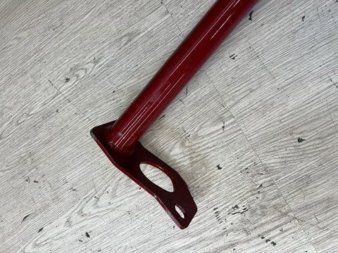 01-06 BMW E46 325 330 M3 Coupe Lower SeatBelt Seat Belt Holder Bar Brace Red