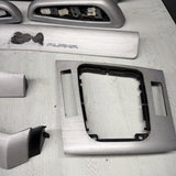 01-06 BMW E46 M3 Convertible Interior Armrests Trim Set Brushed Aluminum *Notes*