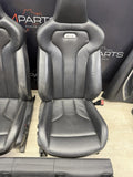 BMW 15-20 F82 M4 Coupe Merino Black Leather Seats & Panels Set