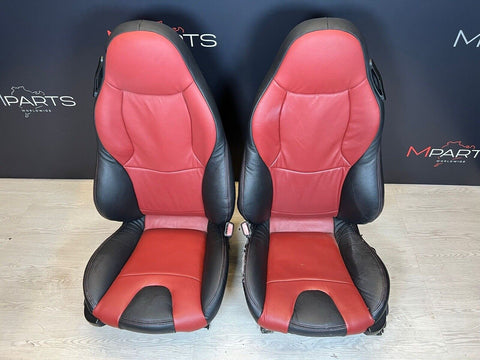 98-02 BMW Z3M Convertible Interior Front Heated Seats Imola Red / Black