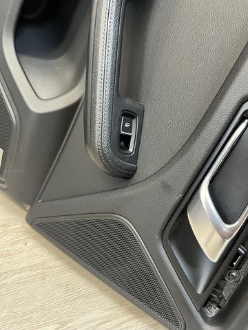 Porsche 15-21 Macan Left Rear Driver Door Card Panel Black BOSE