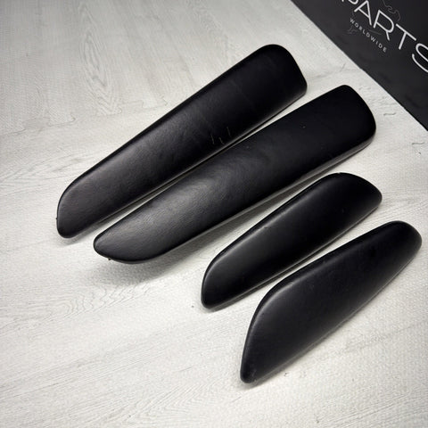 01-06 BMW E46 M3 Convertible Door Upper Arm Rest Armrest Pads Black *Notes*